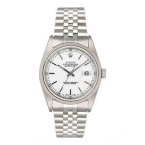Rolex Datejust 16234 mostrador branco Relógio Masculino