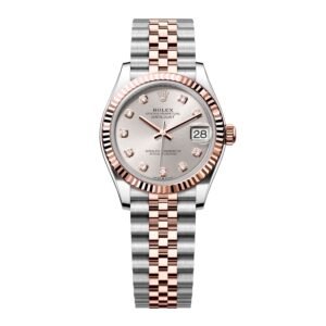 Rolex Datejust 278271 mostrador prata Relógio Feminino Caixa e Documentos
