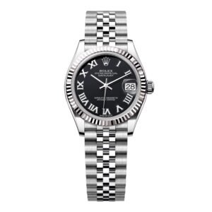 Rolex Datejust 278274 mostrador preto Relógio Feminino Caixa e Documentos