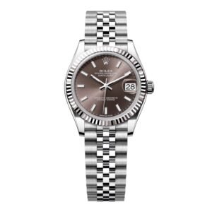 Rolex Datejust 278274 Dark mostrador cinza Relógio Feminino Caixa e Documentos