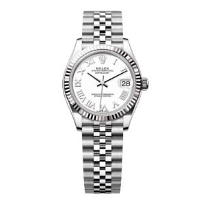 Rolex Datejust 278274 Roman mostrador branco Relógio Feminino Caixa e Documentos