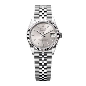 Rolex Datejust 278274 mostrador prata Relógio Feminino Caixa e Documentos