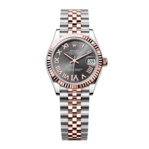 Rolex Datejust 31 278271 Diamond mostrador cinza Relógio Feminino Caixa e Documentos