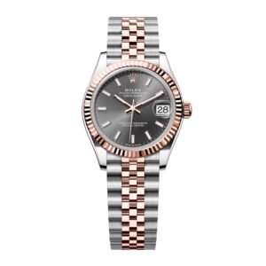 Rolex Datejust 31 278271 mostrador cinza Relógio Feminino Caixa e Documentos