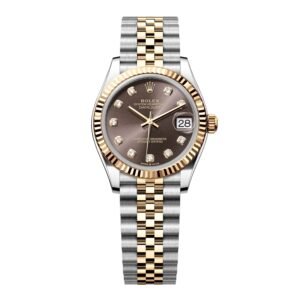 Rolex Datejust 31 278273 Diamond mostrador cinza Relógio Feminino Caixa e Documentos