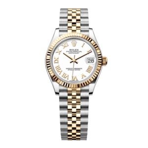 Rolex Datejust 31 278273 Roman mostrador branco Relógio Feminino Caixa e Documentos
