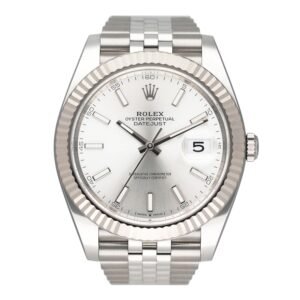 Rolex Datejust 41 126334 mostrador prata Steel Relógio Masculino Caixa e Documentos