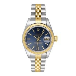 Rolex Datejust 69173 mostrador azul Relógio Feminino Caixa e Documentos