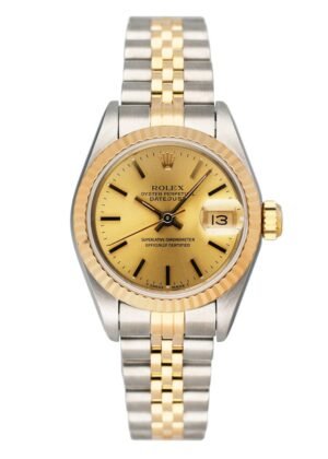 Rolex Datejust 69173 mostrador champagne Relógio Feminino