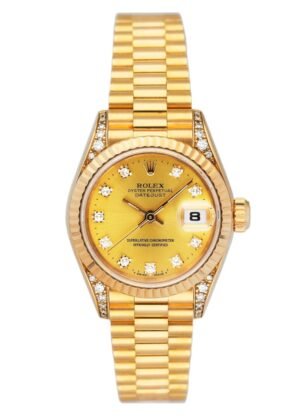 Rolex Datejust 69188 Diamond Dial Relógio Feminino