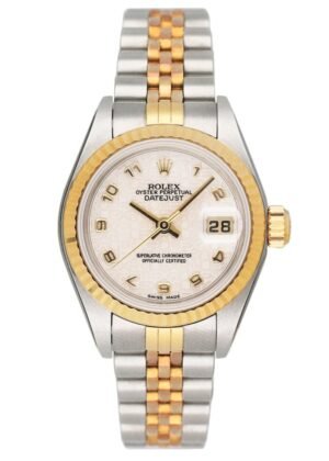 Rolex Datejust 79173 Cream Anniversary Dial Relógio Feminino