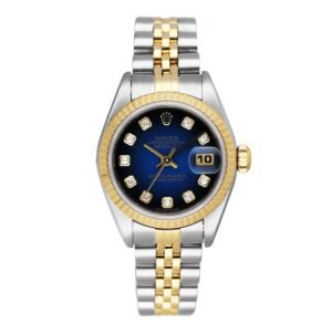 Rolex Datejust 79173 Diamond mostrador azul Relógio Feminino