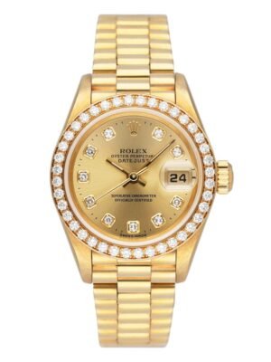 Rolex Datejust 79178 Diamond ouro amarelo Relógio Feminino Caixa e Documentos