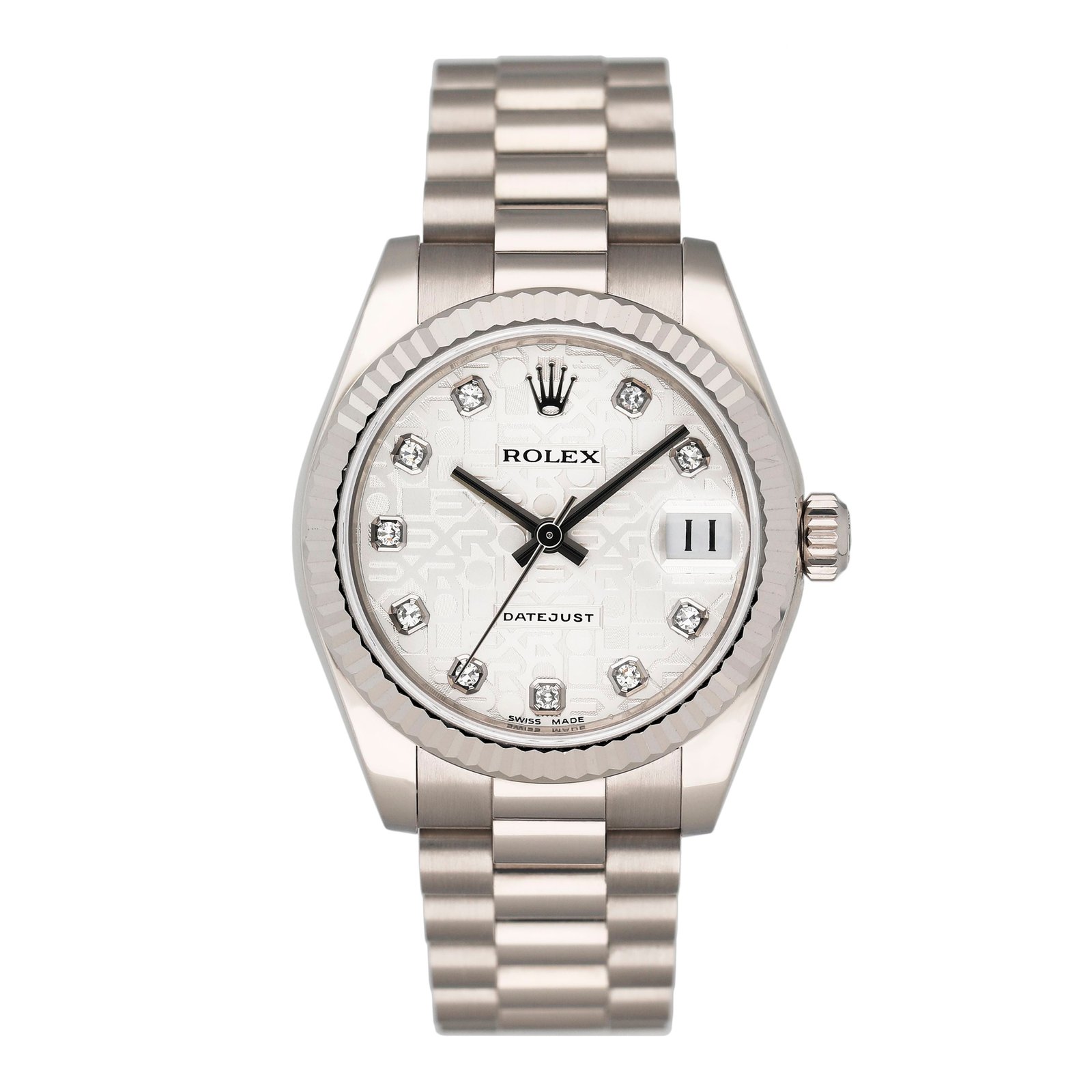 Rolex Datejust Midsize 178279 Anniversary Dial Relógio Feminino Caixa e Documentos