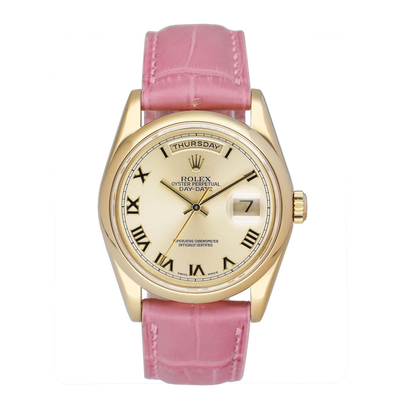 Rolex Day Date 118208 President 18k ouro amarelo Relógio Masculino
