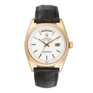 Rolex Day Date 1803 mostrador branco Relógio Masculino