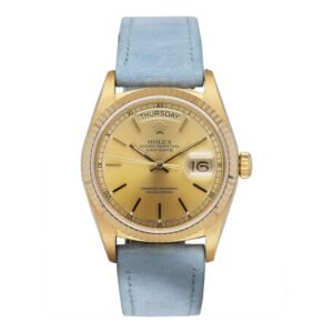Rolex Day Date 18038 mostrador champagne 18k ouro amarelo Relógio Masculino