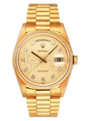 Rolex Day Date 18238 Anniversary Dial Relógio Masculino