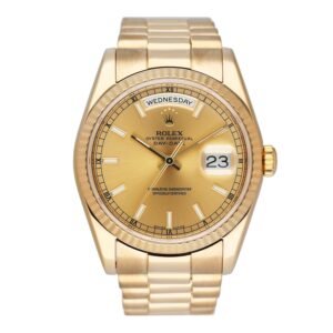 Rolex Day-Date President 118238 mostrador champagne Relógio Masculino