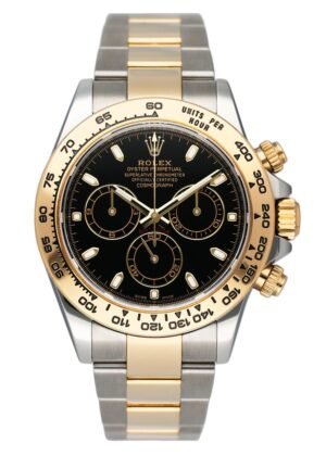 Rolex Daytona 116503 Two Tone mostrador preto Relógio Masculino