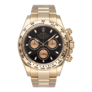 Rolex Daytona 116505 "First Series" mostrador preto Relógio Masculino Caixa e Documentos