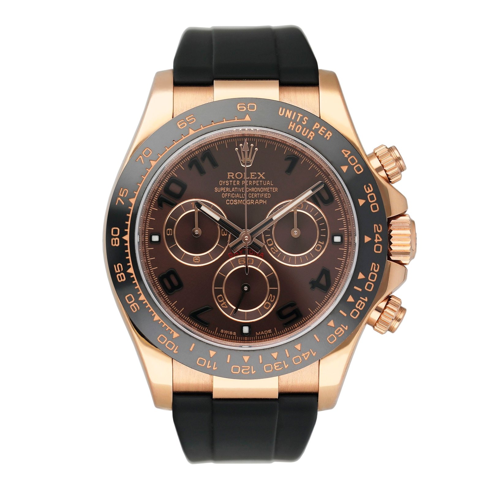 Rolex Daytona 116515LN Chocolate Dial ouro rosa Relógio Masculino