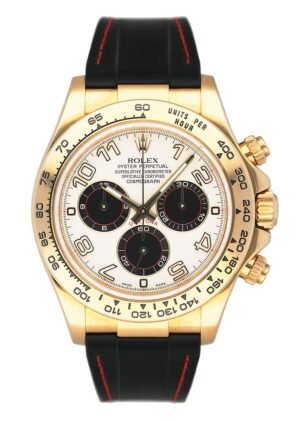 Rolex Daytona 116518 Cream dial Panda ouro amarelo Relógio Masculino