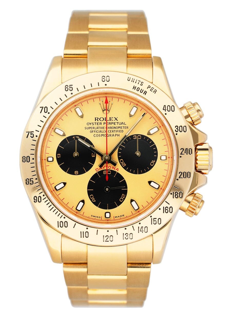Rolex Daytona 116528 mostrador champagne Relógio Masculino Caixa e Documentos