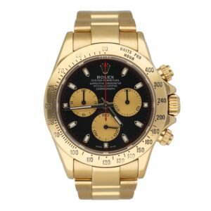 Rolex Daytona 116528 mostrador preto Relógio Masculino