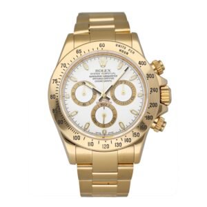 Rolex Daytona 116528 mostrador branco Relógio Masculino