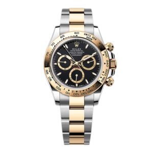 Rolex Daytona 126503 mostrador preto Relógio Masculino Caixa e Documentos