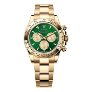 Rolex Daytona 126508 Green Dial Relógio Masculino Caixa e Documentos