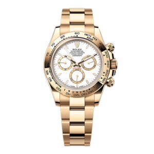 Rolex Daytona 126508 mostrador branco Relógio Masculino Caixa e Documentos