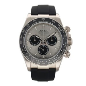 Rolex Daytona 126519LN mostrador prata Relógio Masculino Caixa e Documentos
