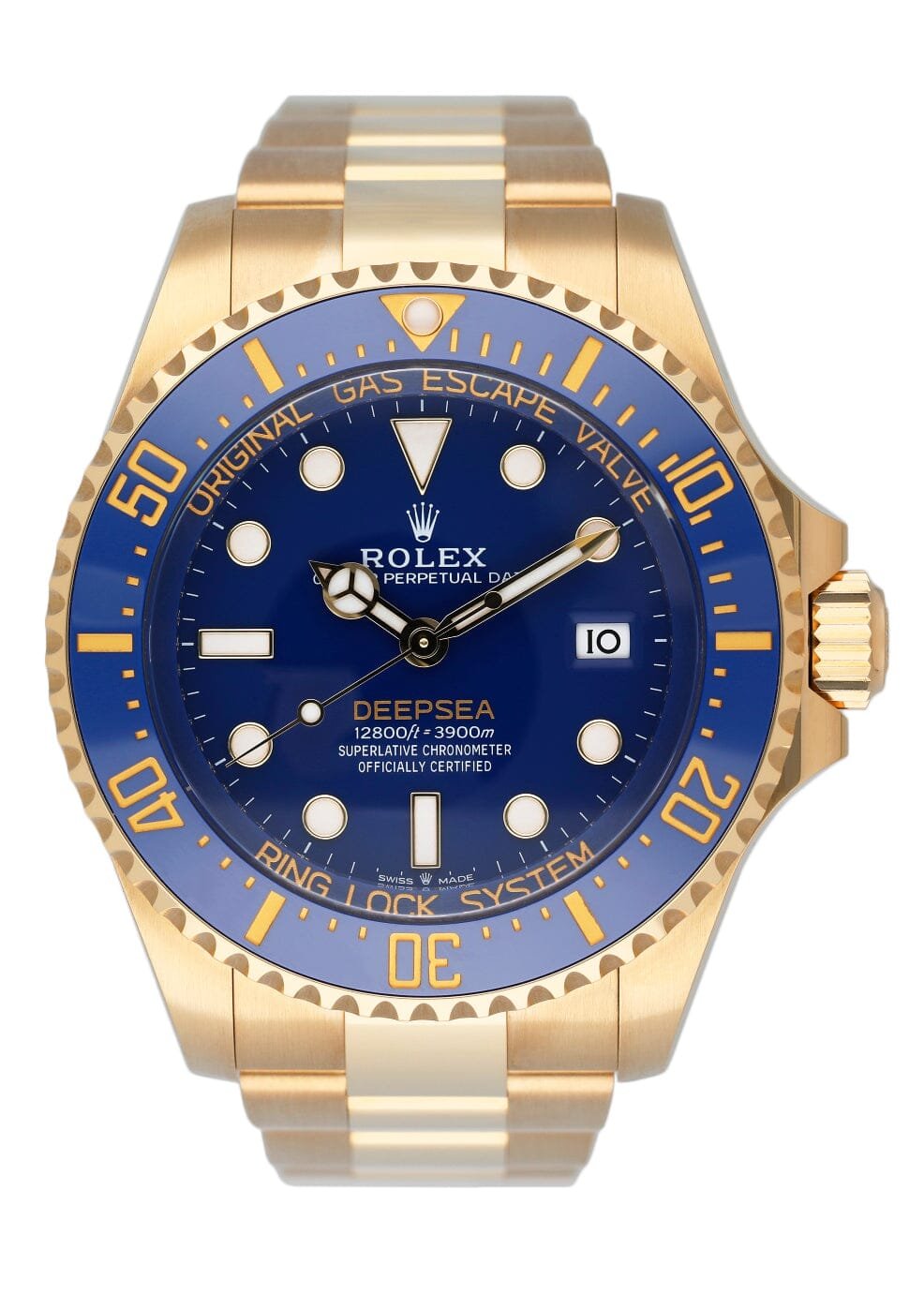 Rolex Deepsea 136668LB mostrador azul Relógio Masculino Caixa e Documentos