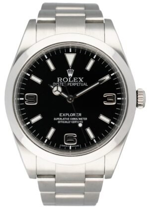 Rolex Explorer 214270 mostrador preto Relógio Masculino