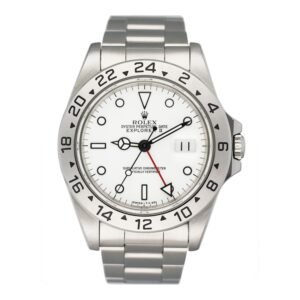 Rolex Explorer II 16570 mostrador branco Relógio Masculino