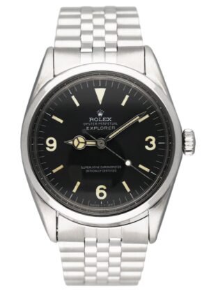 Rolex Explorer Vintage 1016 mostrador preto aço inoxidável Relógio Masculino