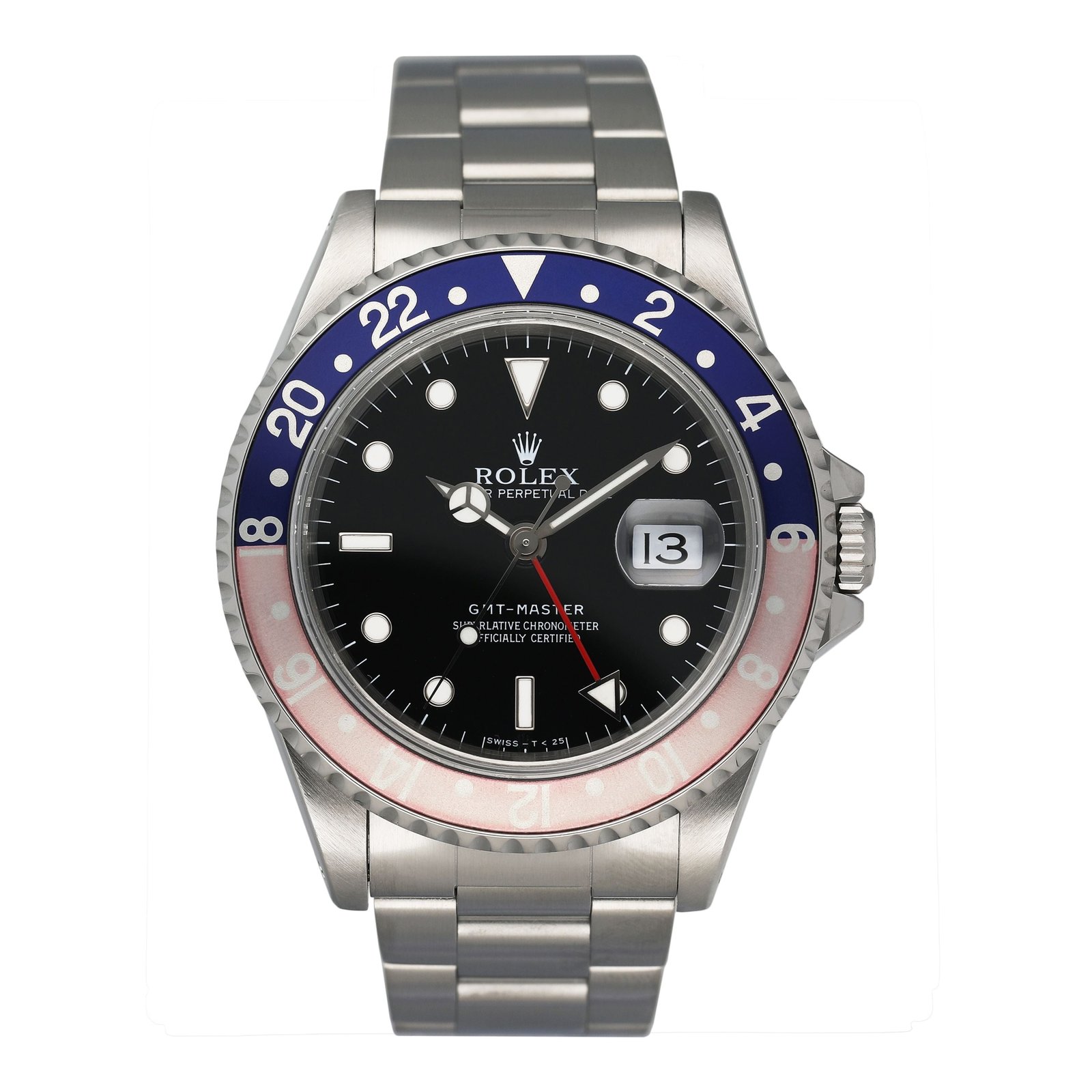 Rolex GMT Master 16700 Pepsi Bezel Relógio Masculino