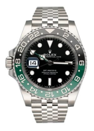 Rolex GMT-Master II 126720VTNR "Sprite" mostrador preto Relógio Masculino Caixa e Documentos