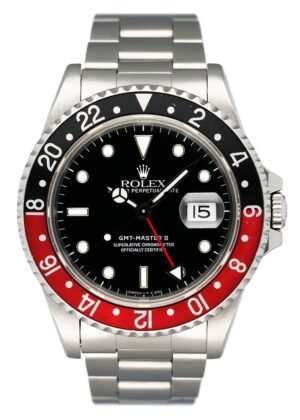 Rolex GMT Master II 16710 "Coke" Bezel Relógio Masculino Caixa e Documentos