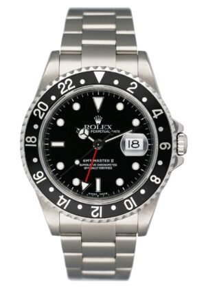 Rolex GMT Master II 16710 aço inoxidável Relógio Masculino Caixa e Documentos