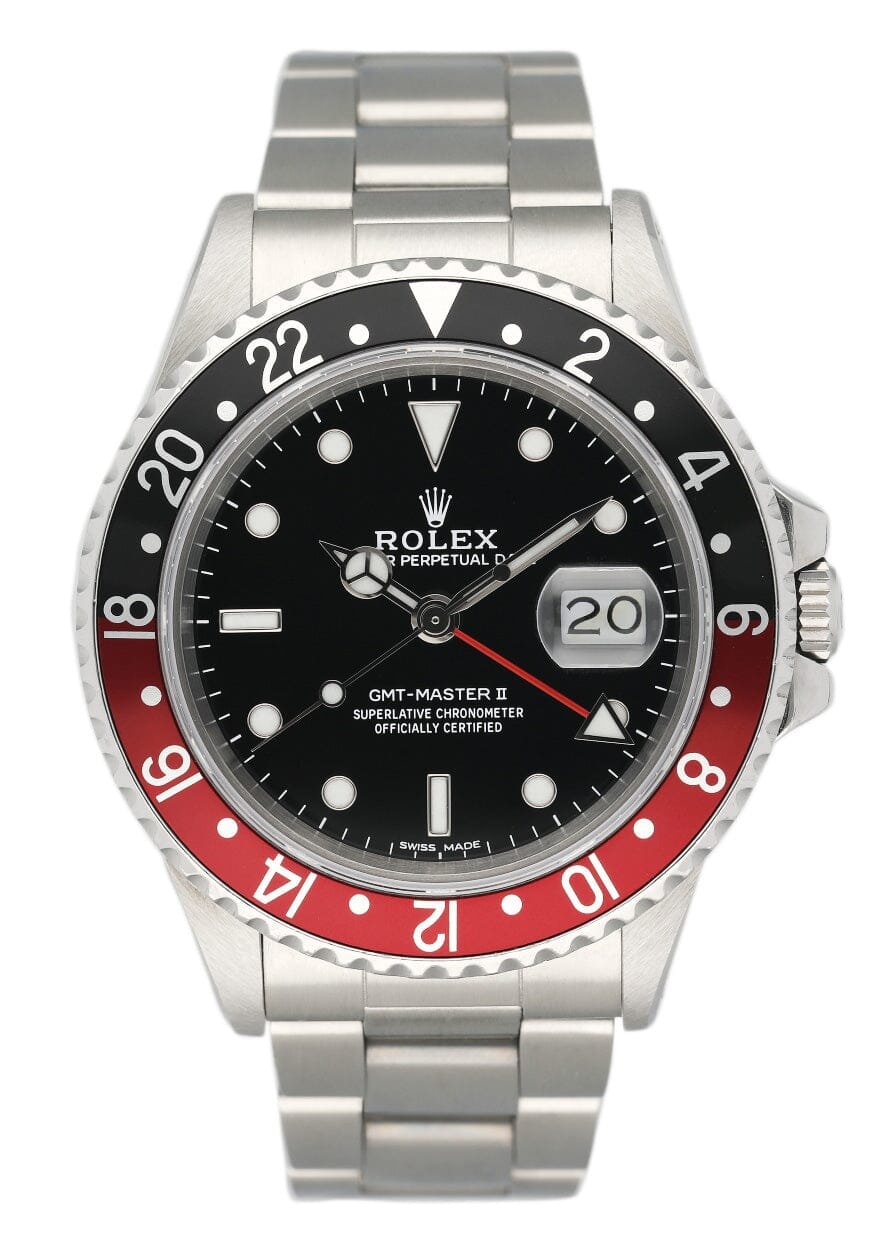 Rolex GMT-Master II 16760 "Coke Fat Lady" Relógio Masculino