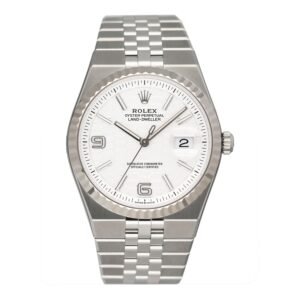 Rolex Land-Dweller 127234 aço inoxidável Relógio Masculino Caixa e Documentos