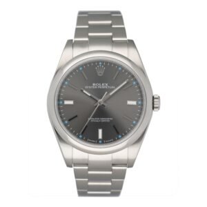 Rolex Oyster Perpetual 114300 mostrador cinza Relógio Masculino Caixa e Documentos