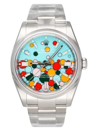 Rolex Oyster Perpetual 126000 Celebration Dial Relógio Masculino Caixa e Documentos