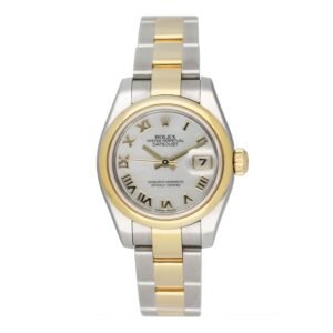 Rolex Oyster Perpetual Datejust 179163 MOP Relógio Feminino Caixa e Documentos