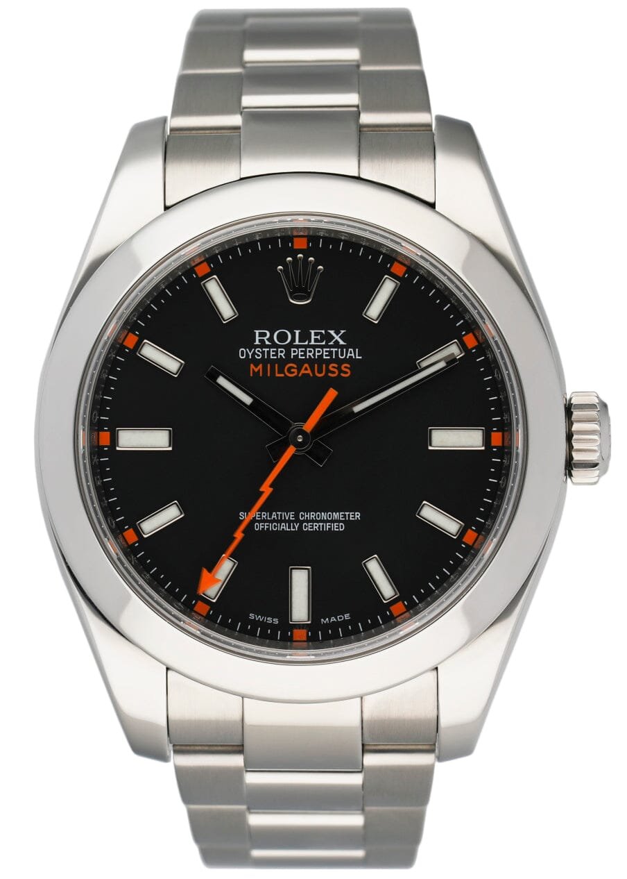 Rolex Oyster Perpetual Milgauss 116400 Relógio Masculino Caixa e Documentos