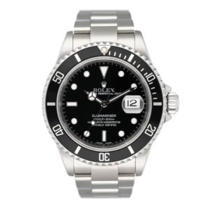 Rolex Oyster Perpetual Submariner 16610 Relógio Masculino Caixa e Documentos