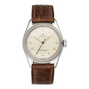 Rolex Oyster Royal 4444 mostrador prata Relógio Masculino